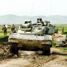 The tanks in action — 11