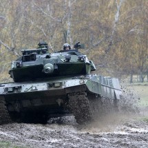 The tanks in action — 15