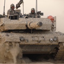 The tanks in action — 16