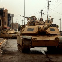 The tanks in action — 18