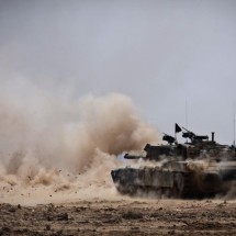 The tanks in action — 23