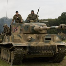 The tanks in action — 3