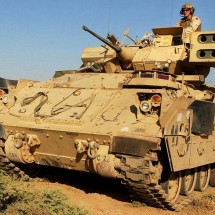 The tanks in action — 4