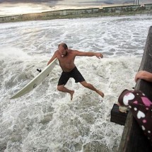 People having fun with Hurricane Irene — 29
