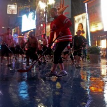 People having fun with Hurricane Irene — 3