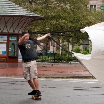 People having fun with Hurricane Irene — 8
