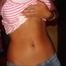 Girls with belly button rings — 26
