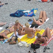 Girls from the beach for farewell summer — 40