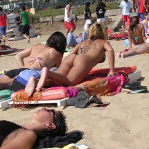 Girls from the beach for farewell summer — 5