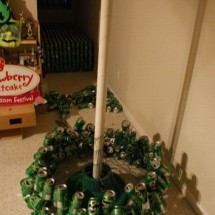 How to make a Christmas tree with beer cans? — 4