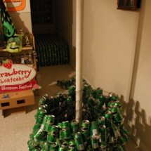 How to make a Christmas tree with beer cans? — 5