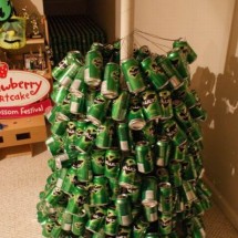 How to make a Christmas tree with beer cans? — 7