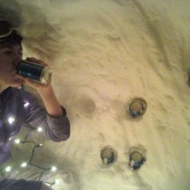 Winter locks and needle from the snow — 44