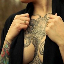 Girls praising their breasts — 30