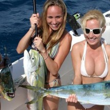Girls fishing in bikini — 7