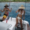 Girls fishing in bikini — 9
