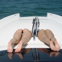 Photos of girls from holiday on beach — 19