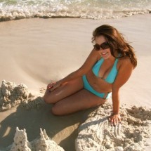 Photos of girls from holiday on beach — 46