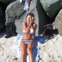 Photos of girls from holiday on beach — 8